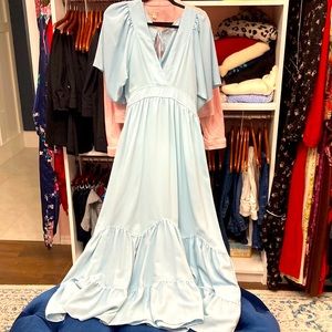 Sky blue maxi dress. XL